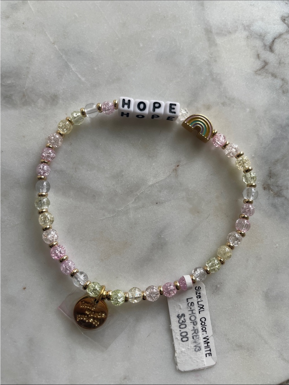Little Words Project Hope Beaded Bracelet